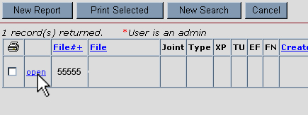 Find the file with your number and click 